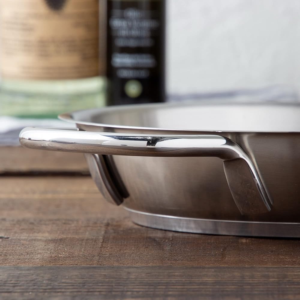 Endo Shoji TKG Two-handed frying pan 28cm Stainless steel and hygienic Compatible with IH and gas fires Sandwich type three-layer bottom reproduces high thermal conductivity Outer diameter x depth (mm) 300 x 50 Bottom diameter (mm) 221 Mass (kg) 2.00 Pla