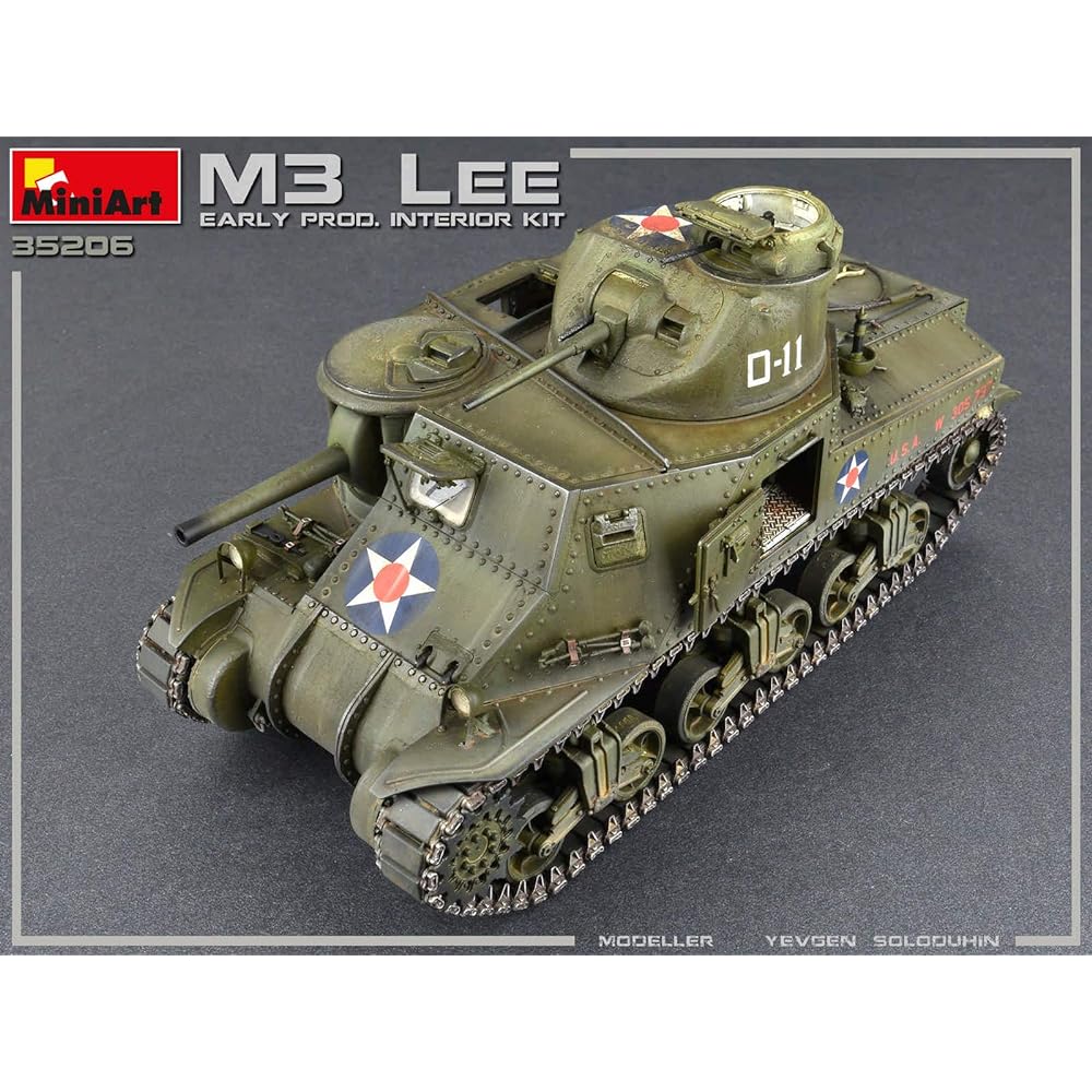 Miniart 1/35 US Army M3 Lee Early Type Full Interior (Internal Reproduction) Plastic Model MA35206
