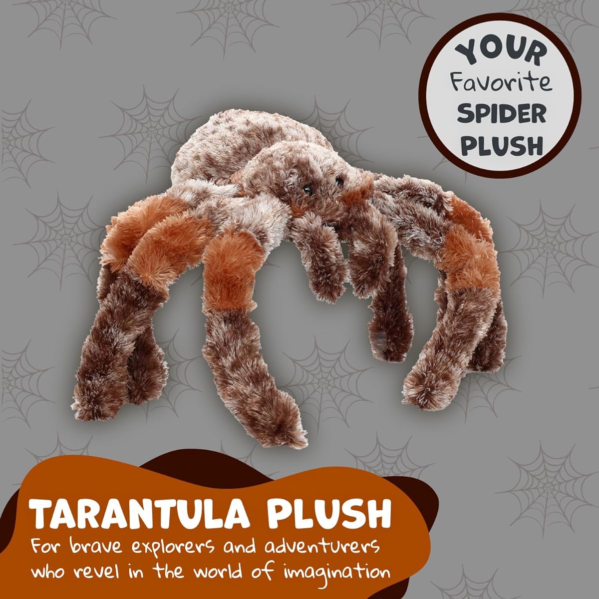 Wishpets Stuffed Animal for Kids 9" Tarantula