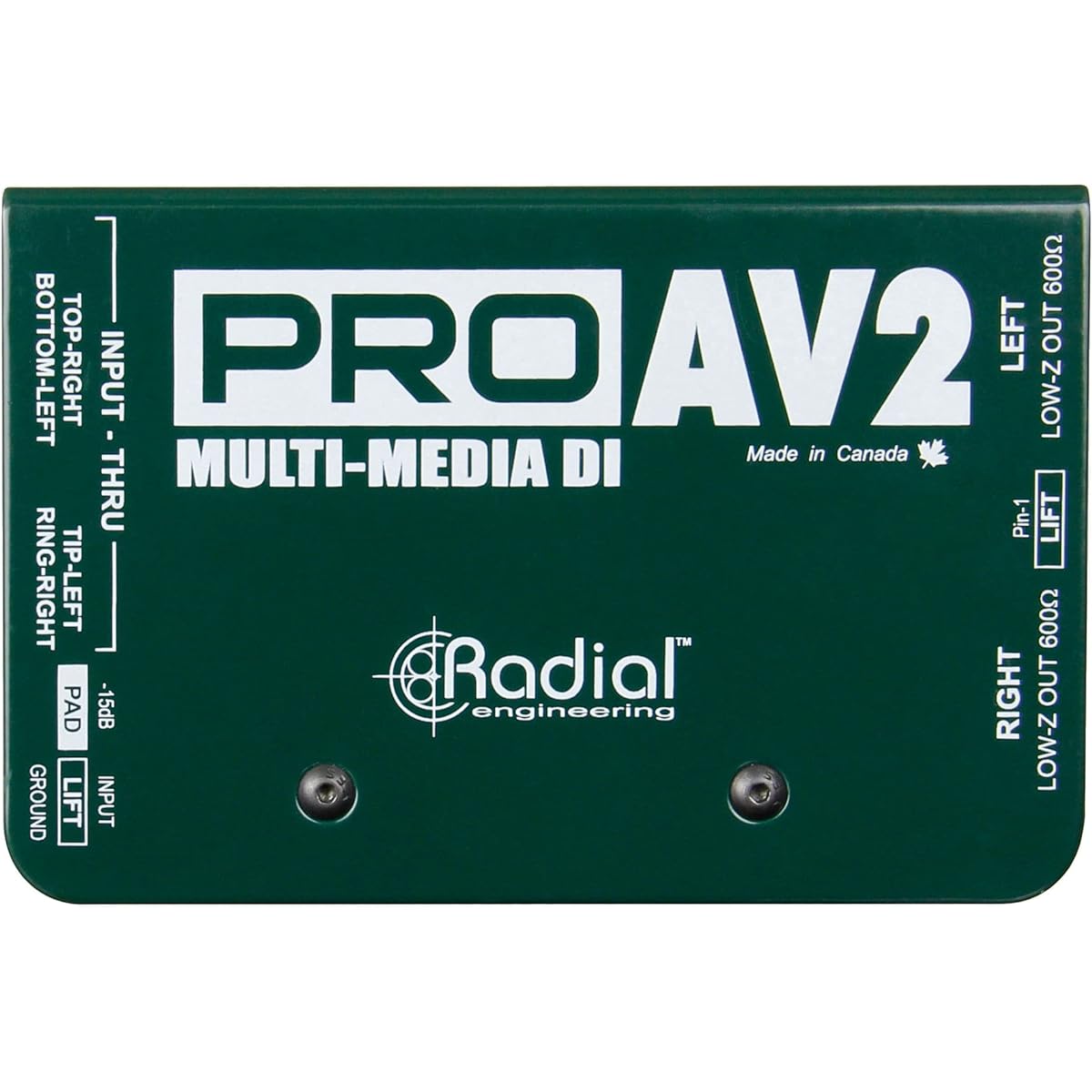 Radial Engineering ProAV2 Stereo Direct Box