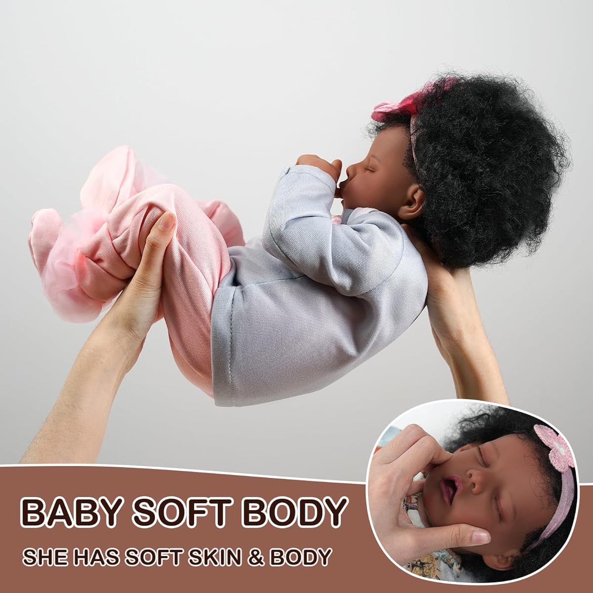 BABESIDE Lifelike Reborn Baby Doll - 20 Inch