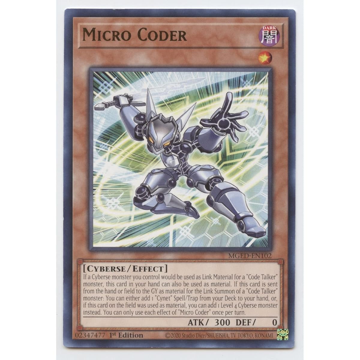 Microcoder - MGED-EN102 - Rare - First Edition.