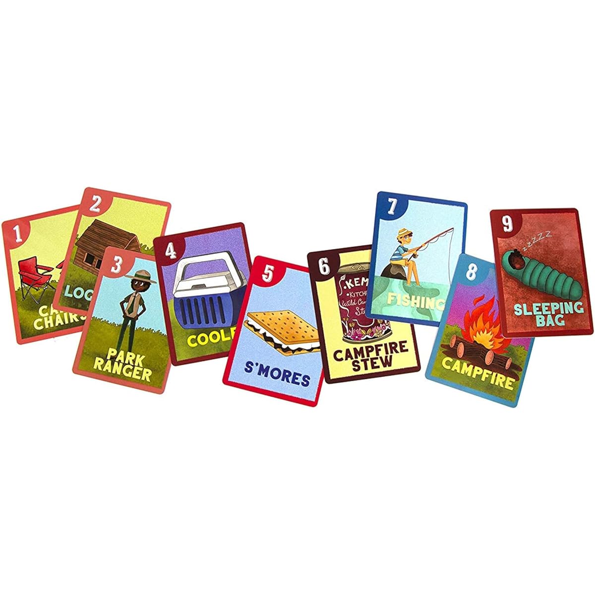 Little Likes Kids - Camping Outdoor Go Fish Card Game - Classic Family Game for Kids Toddlers Preschoolers - Multicultural Matching Pairs Game