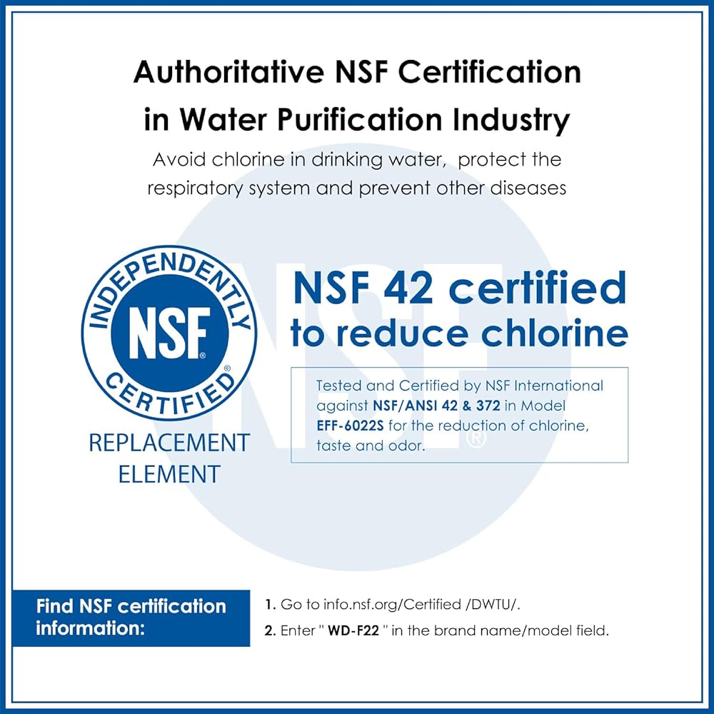 Waterdrop MSWF Refrigerator Water Purifier Compatible with GE MSWF, 101820A, 101821B, RWF1500A 3 Pack