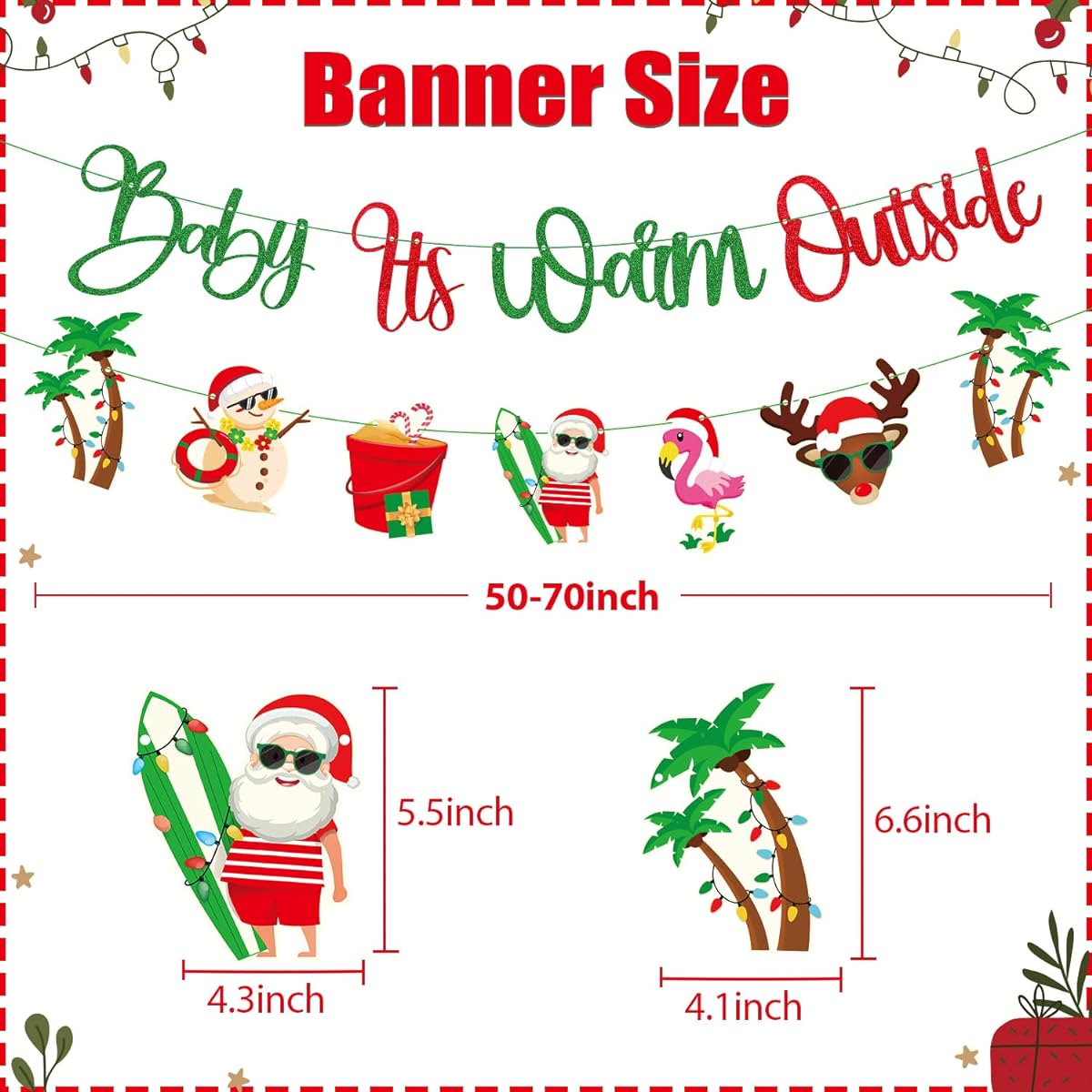 JUYRLE Baby Its Warm Outside Banner Christmas Party Decorations