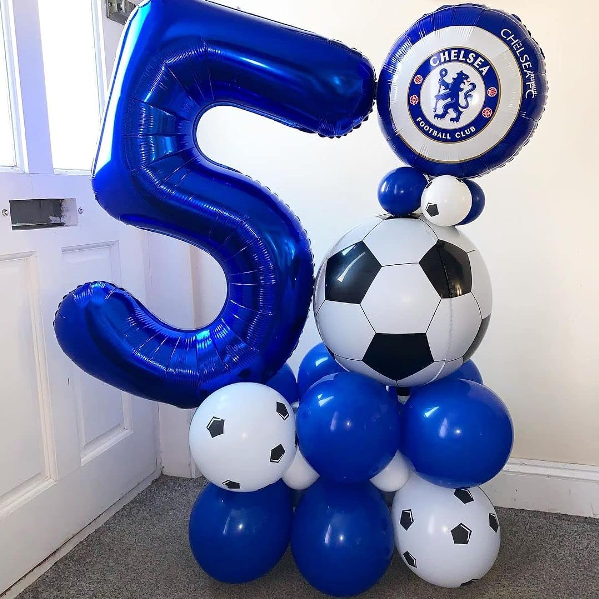 Navy Blue Number 15 Balloons, 40 Inch Dark Blue 15 or 51 Birthday Balloons, Large Foil Mylar Number Digital Balloons for Birthday Party, Graduation, Baby Shower, Anniversary Decorations