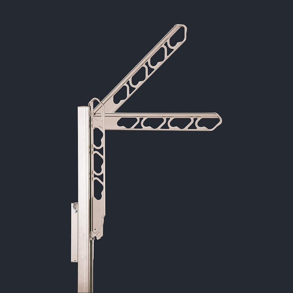 Shinkyowa Balcony Clothes Drying Hardware Vertical Storage Pole Type SK-55ASLP-SC Stainless Steel Collar