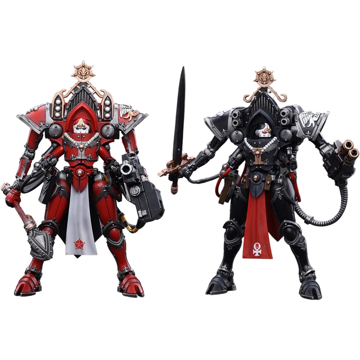 JoyToy 1/18 Warhammer 40,000 Action Mech Adepta Sororitas Paragon Warsuit Sister AM (Set of 2) Collection Model