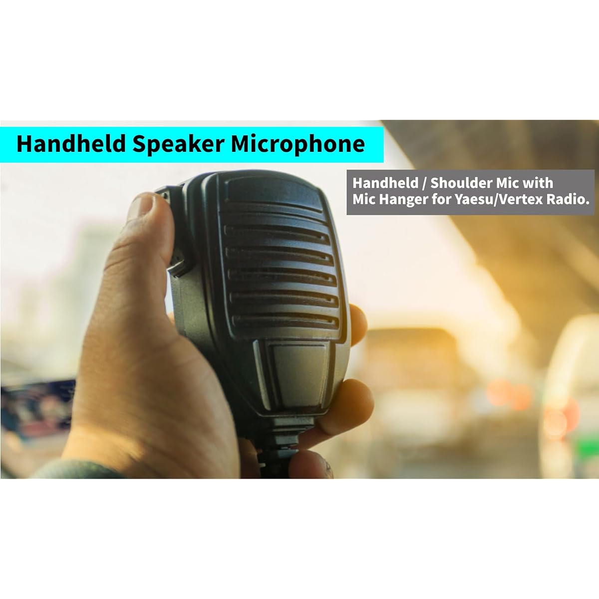 2 Pack Handheld Speaker Mic MH-67A8J Handheld Mobile Speaker Mic Compatible with Yaesu/Vertex Radio VX2500 VX2508 VX2208 VX2108 8 Pin Radio Remote Shoulder Mic