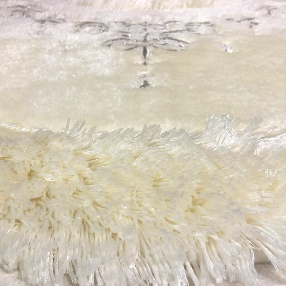 Senko NYNAS Shanti 2 Toilet Mat Approx. 70 x 70cm Platinum Rhinestone Elegant 36391