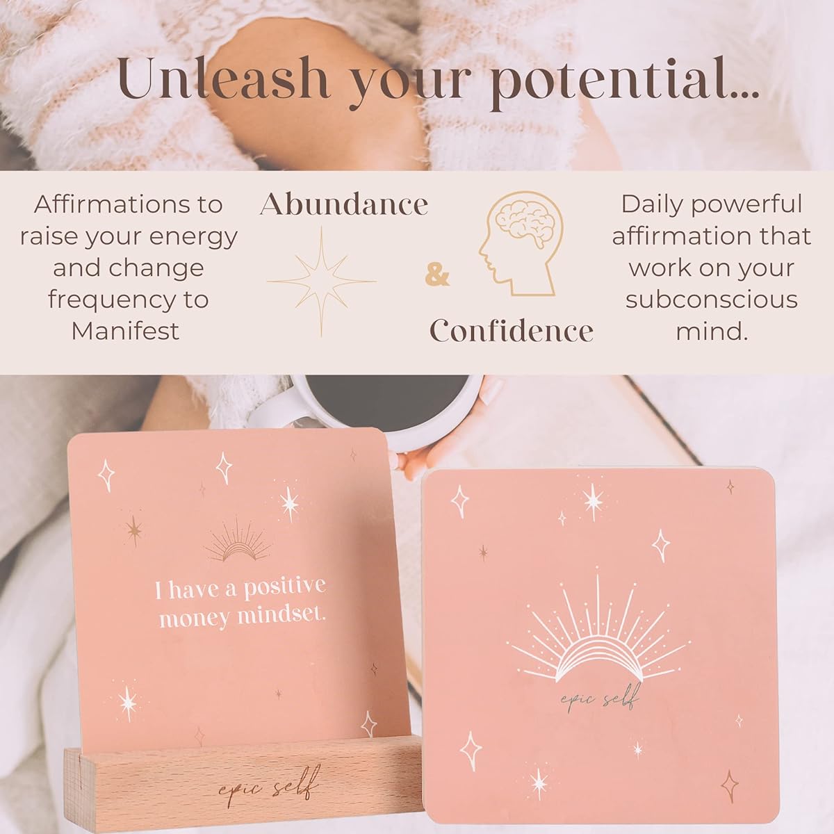 Money Affirmation Cards for Women 31 Unique Daily Inspirational and Empowering Quotes - Motivational Cards - Manifestation Cards - Abundance