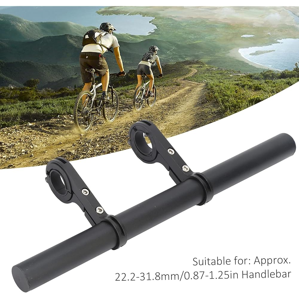 Bicycle Handlebar Extender Handle, Bicycle Handlebar Extension Bar, 30cm Aluminum Alloy Bicycle Handlebar Extender Bracket Mount Bike Headlight Mount Bar