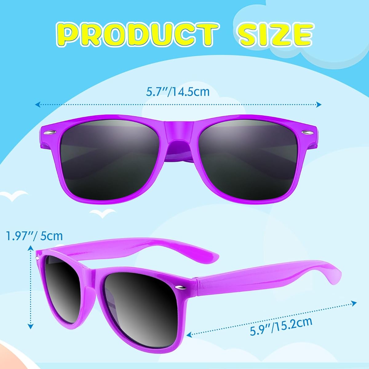 ASTARON Party Sunglasses 12 Pack Bulk