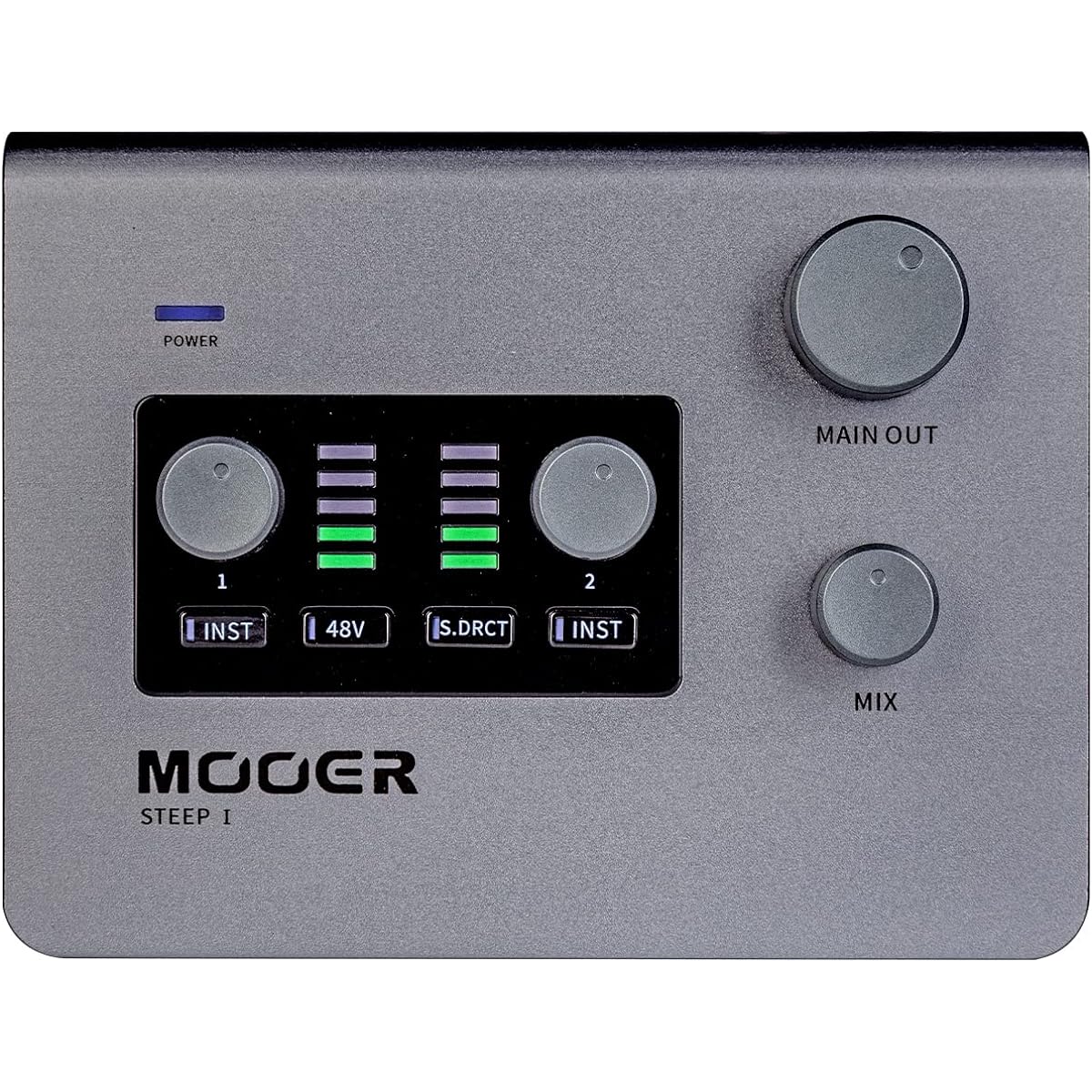 MOOER SteepⅠ Audio Interface for Professional Recording Stero Sound 24bit/192 Khz Audio Port Tpye-C 2x 1/4" Trs Mono Jack Microphone/Headphone