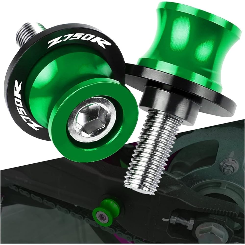 Stand Screw Slider Motorcycle Accessories CNC Aluminum Rear Cycloid Shaft Slide Screw is perfect for Kawasaki Z750Z750R Z750S Z750R Z750 R 2017 2018 (Color: 2, Size: 8mm)