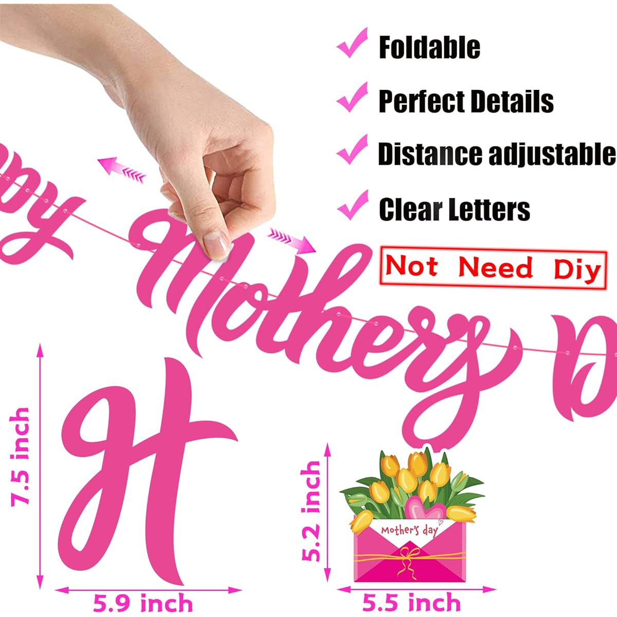 Happy Mother's Day Balloons Party Decorations Supply Great Mom Best Mommy Ever Mama Balloons Set for Mother's Day Party Birthday Decorations