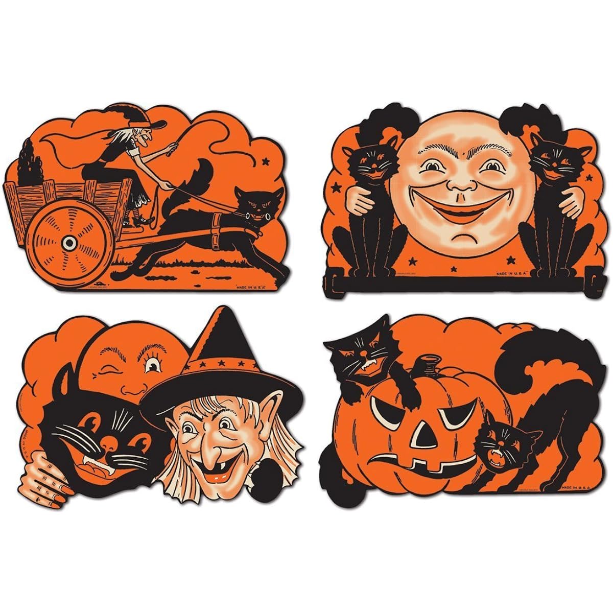 Beistle 12 Pack Halloween Cutouts 9"