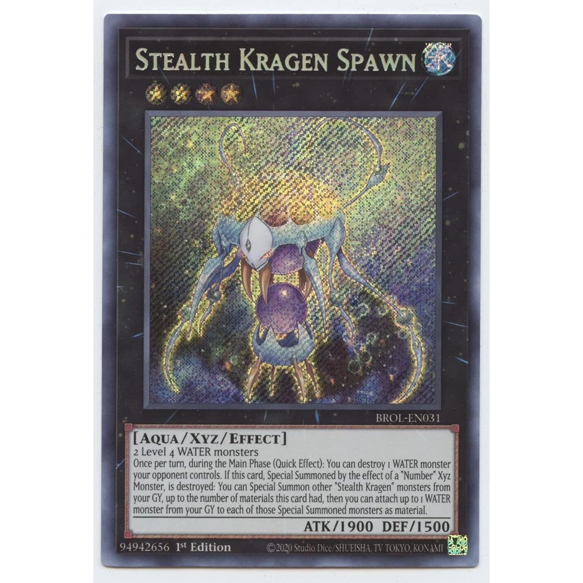 Stealth Kragen Spawn - BROL-EN031 - Secret Rare - 1st Edition