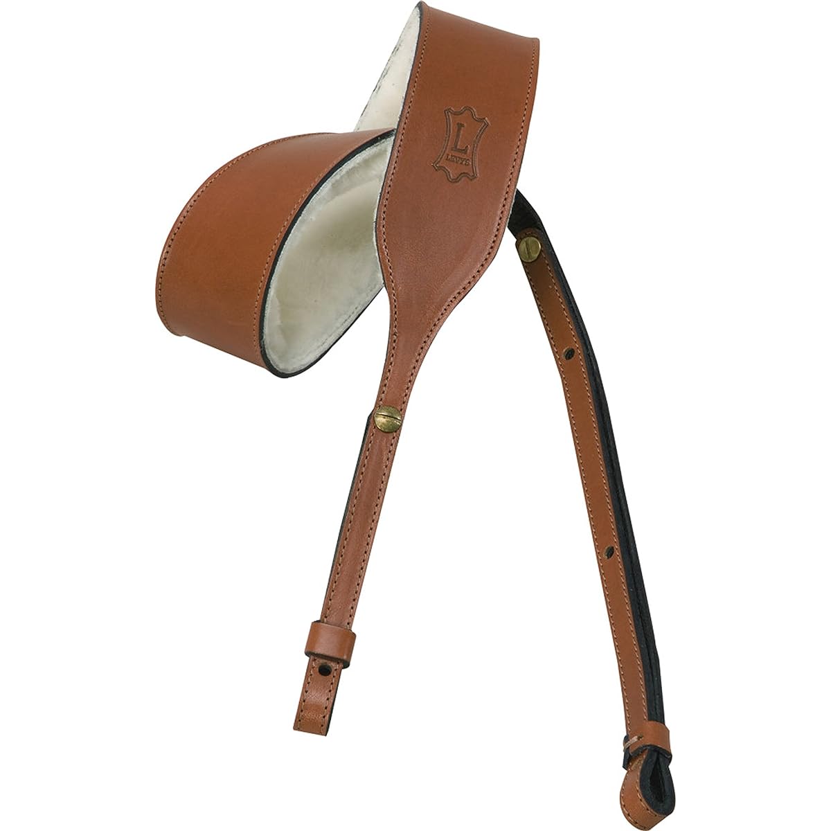 Levy's Leathers PMB32 Carving Leather Banjo Strap 0 PMB32-WAL