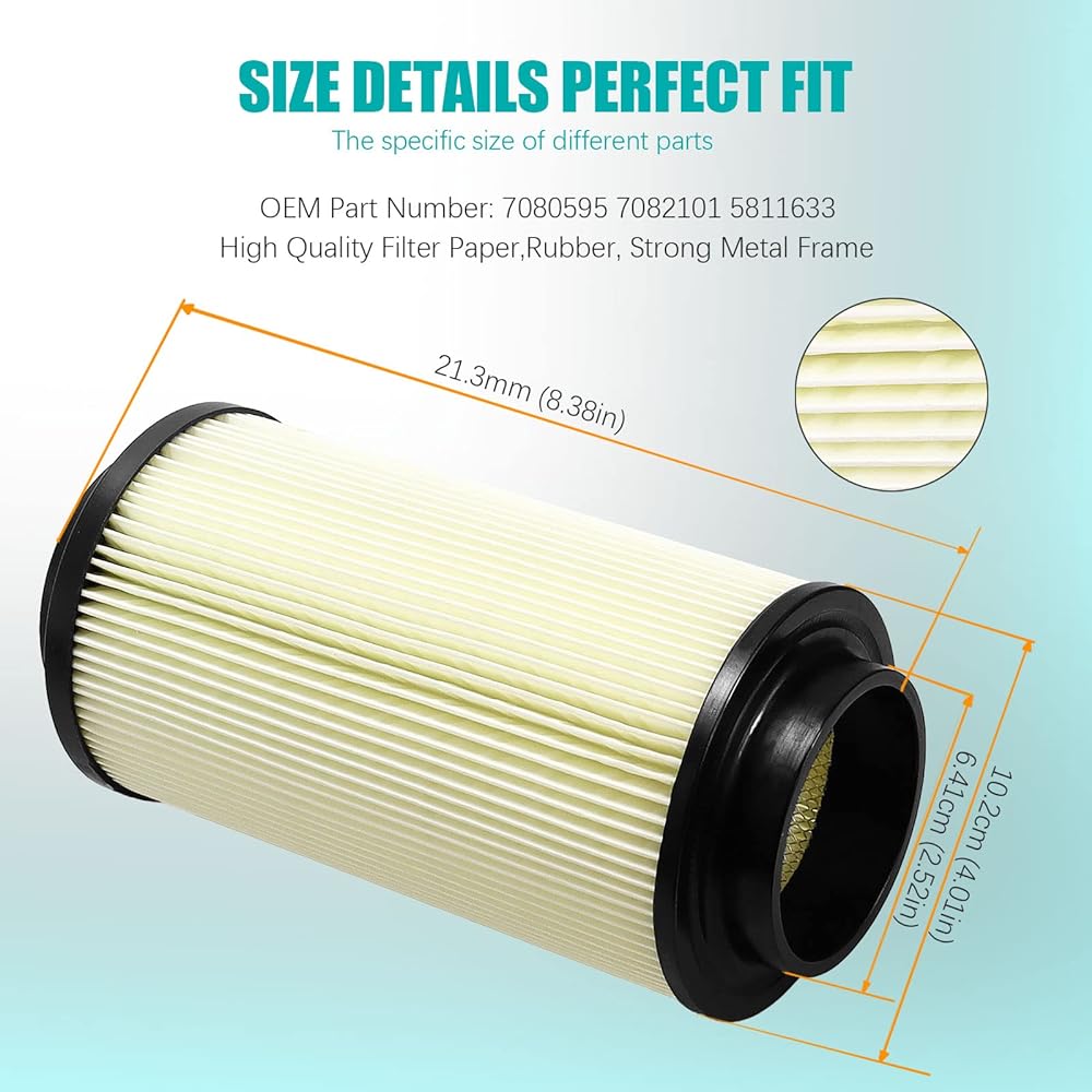 Cyleto Air Filter Cleaner for Polaris Sportsman 400 500 550 570 600 700 800 850 Scrambler Magnum Magnumand Hawkeye Forest Trail Boss #7082101 7080595 2530009 5811633
