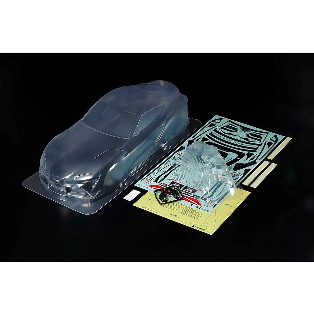 Tamiya RC Parts Special Project No.162 1/10RC Toyota GR Supra Unpainted Lightweight Body Parts Set 47462