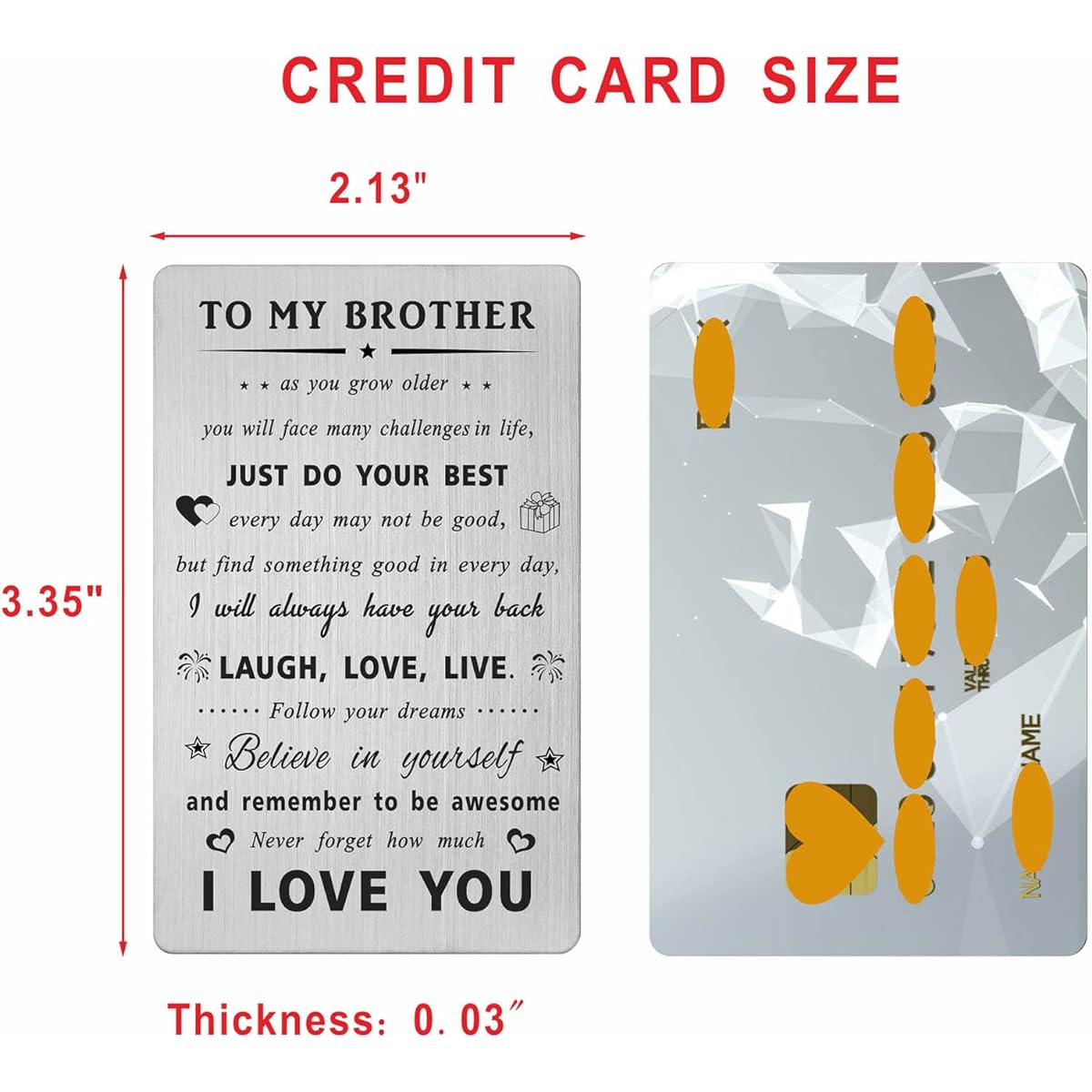 Gezxin Brother Card - Happy Birthday Card from Sister - Gift from Brother to Brother - Sentimental Brother Christmas Xmas Wedding Graduation Valentine's Day Easter Present