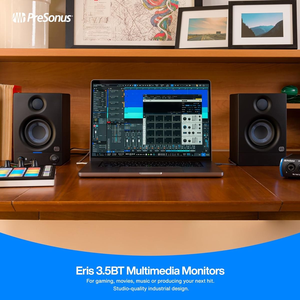 PreSonus Eris 3.5BT (2nd GEN) 2-way active monitor 3.5" Bluetooth compatible (pair)