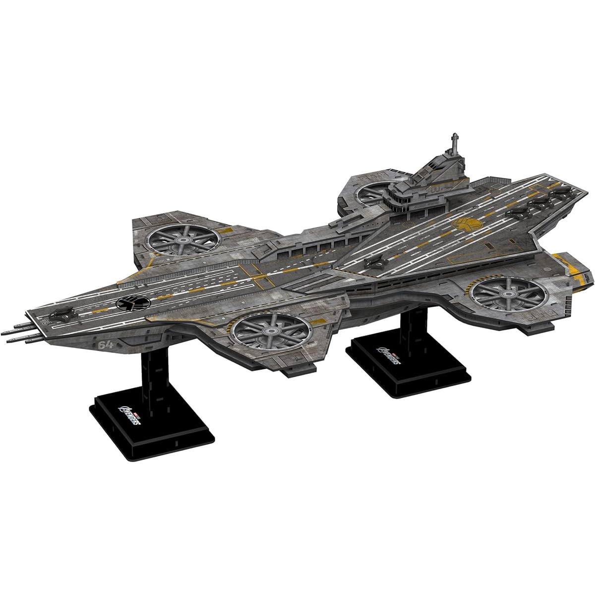 4D Build Marvel Studios Avengers Helicarrier 3D Puzzle Paper Model Kit 220 Piece Paper Model Kit for Teens and Adults Ages 8+