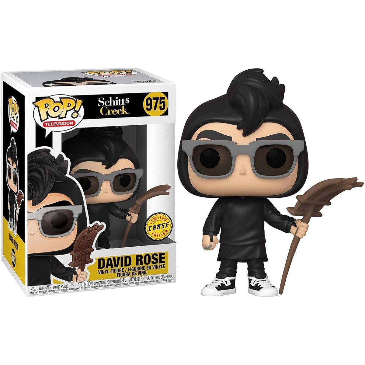 POP TV: Schitt's Creek - David Rose Limited Edition Chase Funko Pop! Vinyl Figure (Includes Compatible Pop Box Protector Case)
