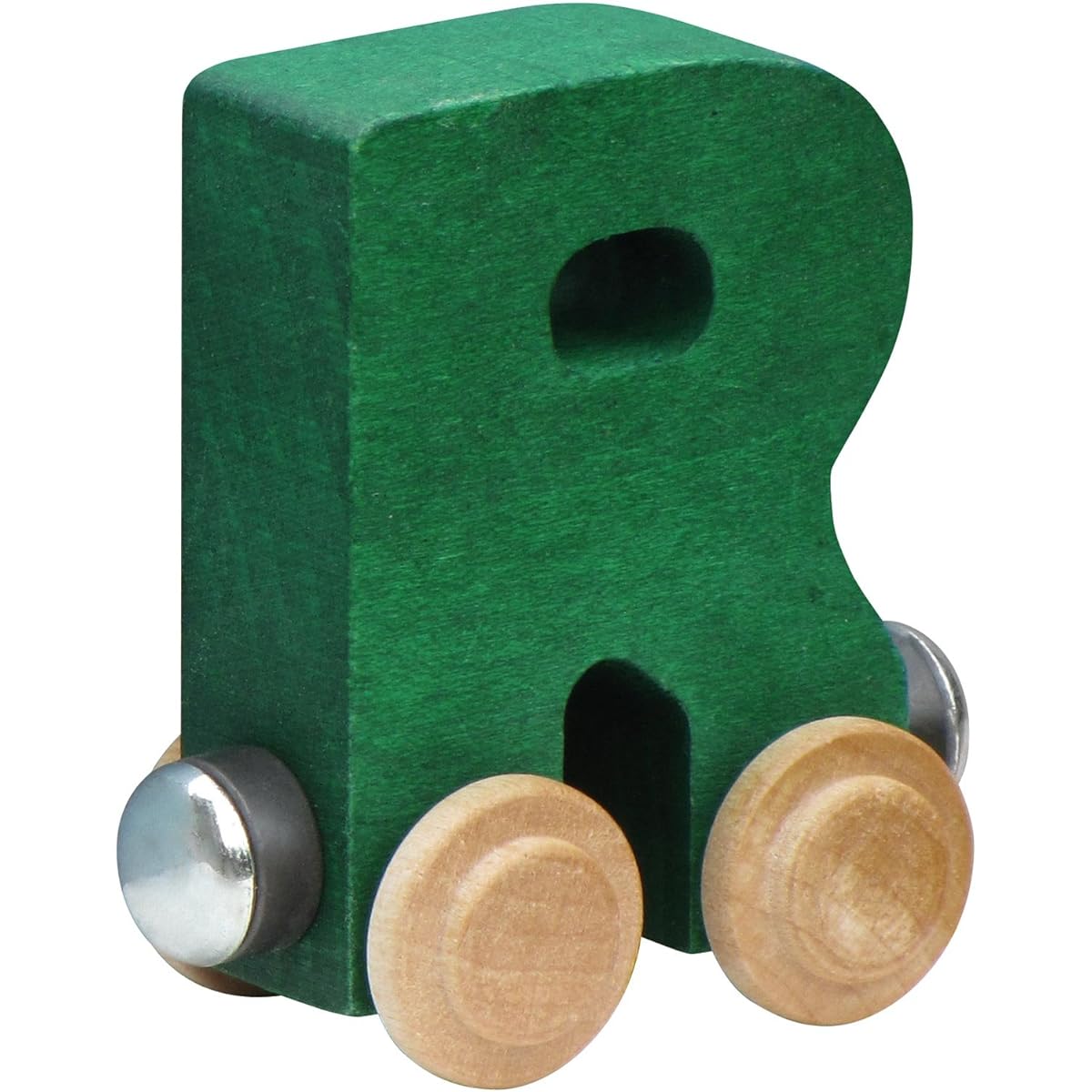 (Green) - NameTrain Bright Letter Car R - Made in USA (Green)