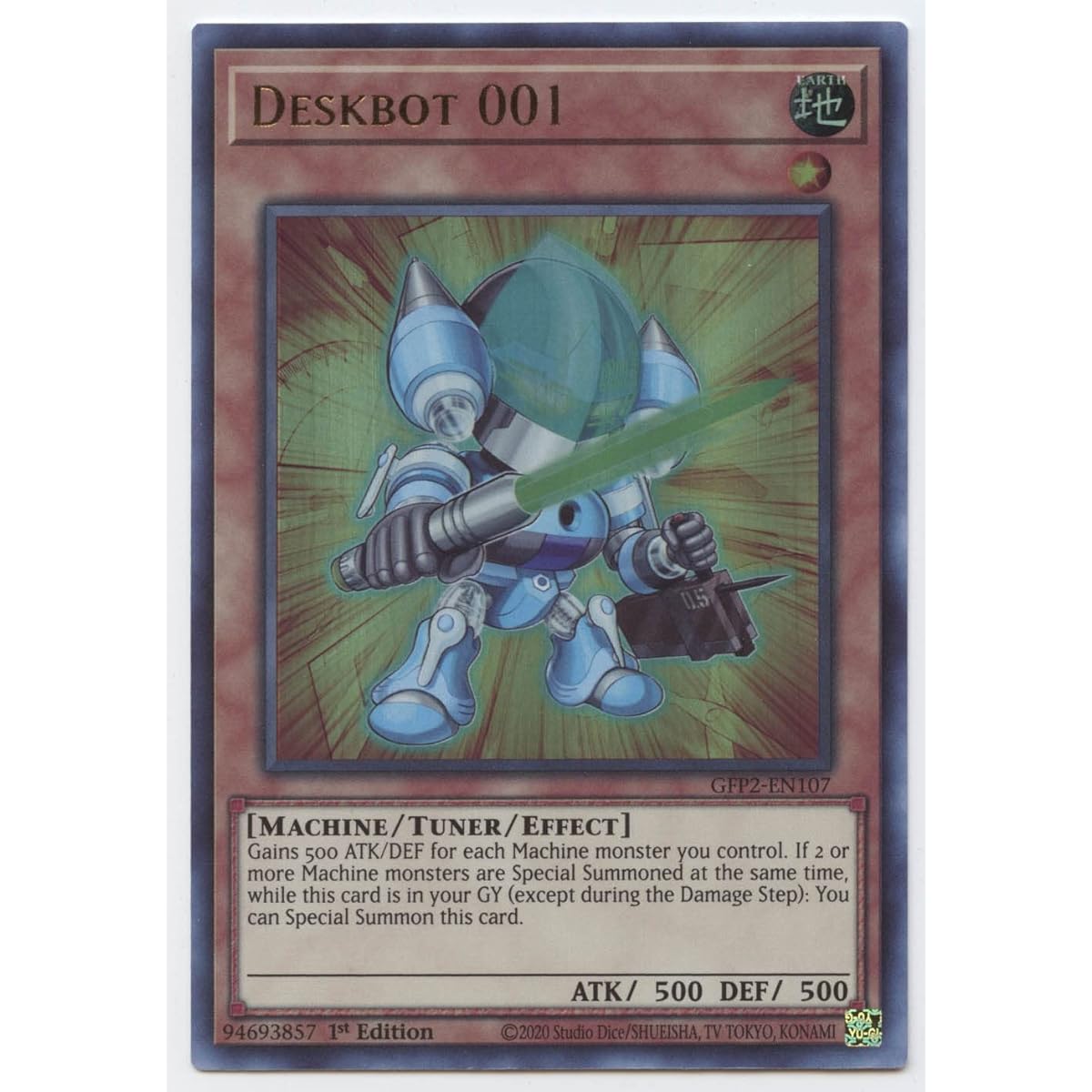 Deskbot 001 - GFP2-EN107 - Ultra Rare - 1st Edition.