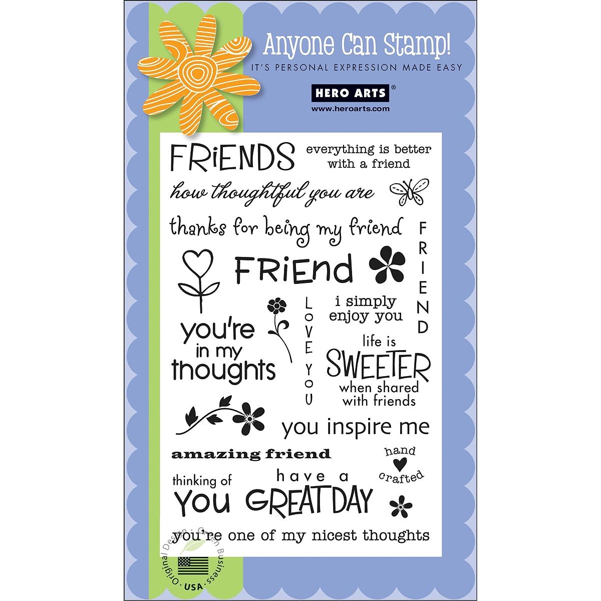 Hero Arts Friends Stamp Set Clear