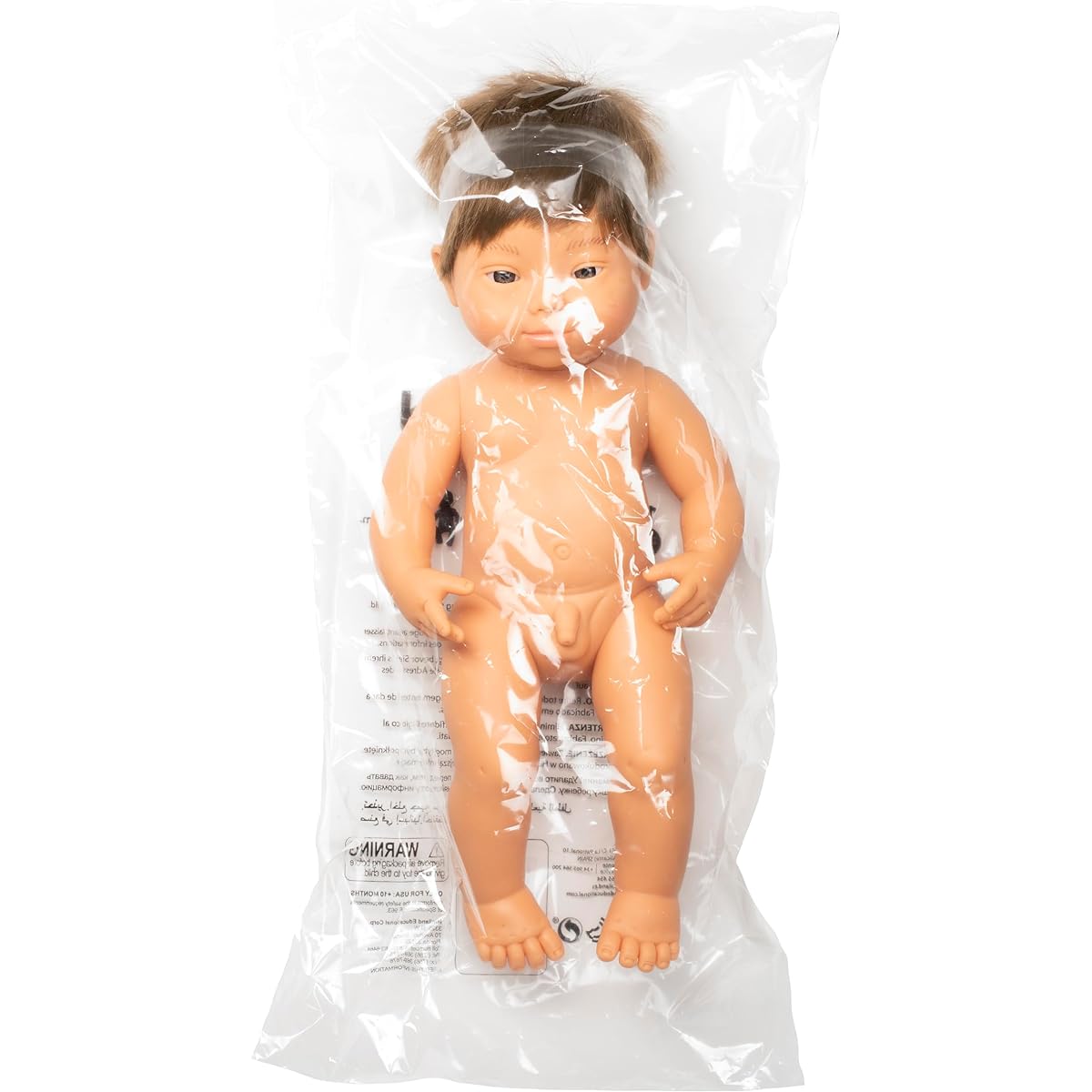 Miniland - Baby Doll Caucasian Boy with Down Syndrome 15" - Polybag