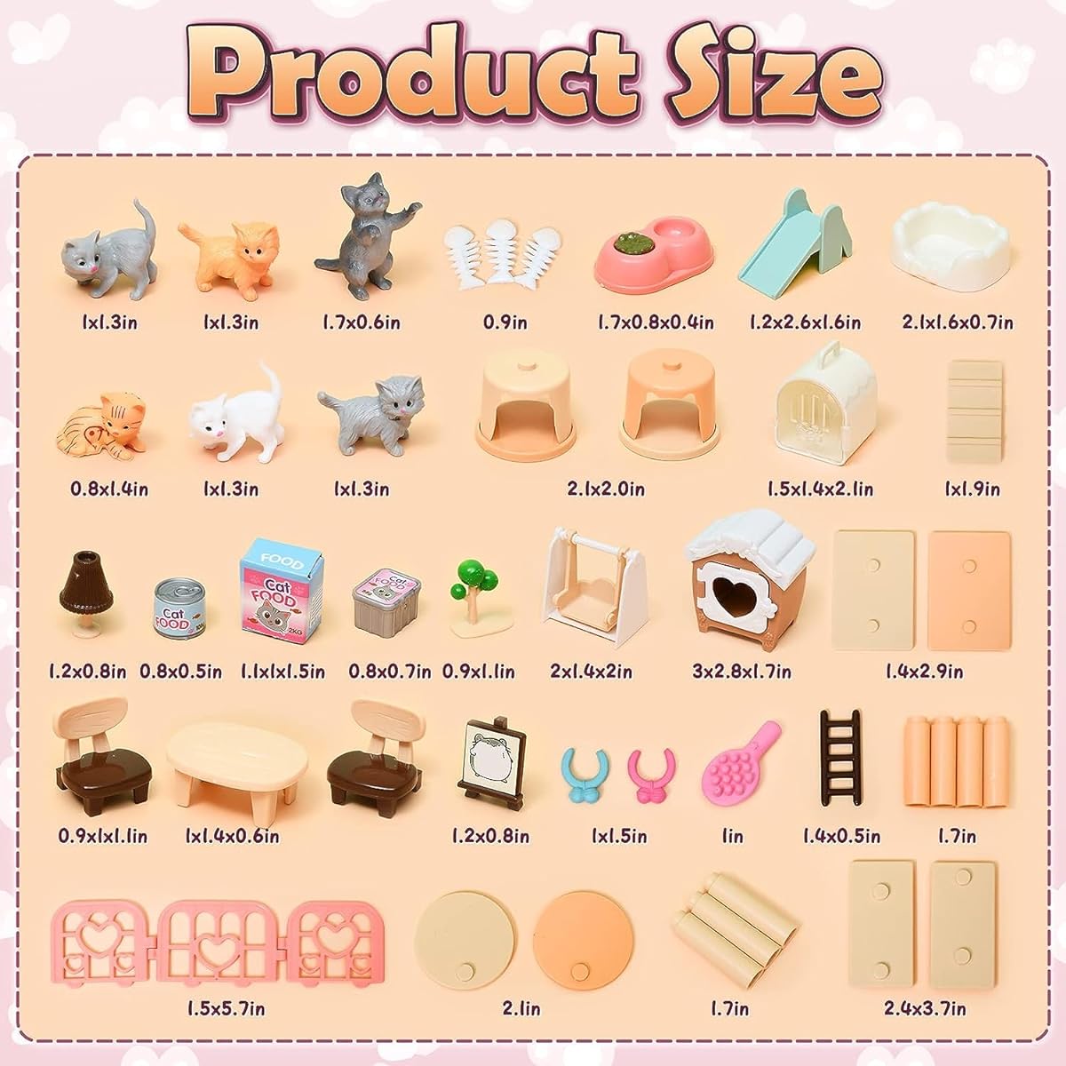 Lorfancy Pretend Play Cat Toy