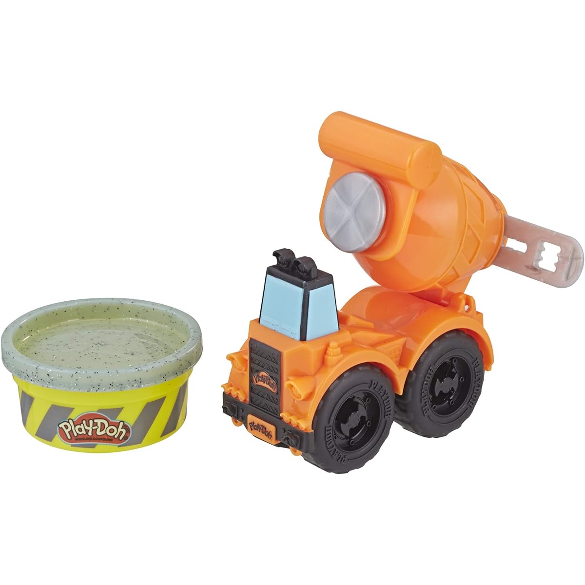 Play-Doh Wheels Mini Cement Truck Toy Includes 1 Can of Non-Toxic Cement Colored Building Compound