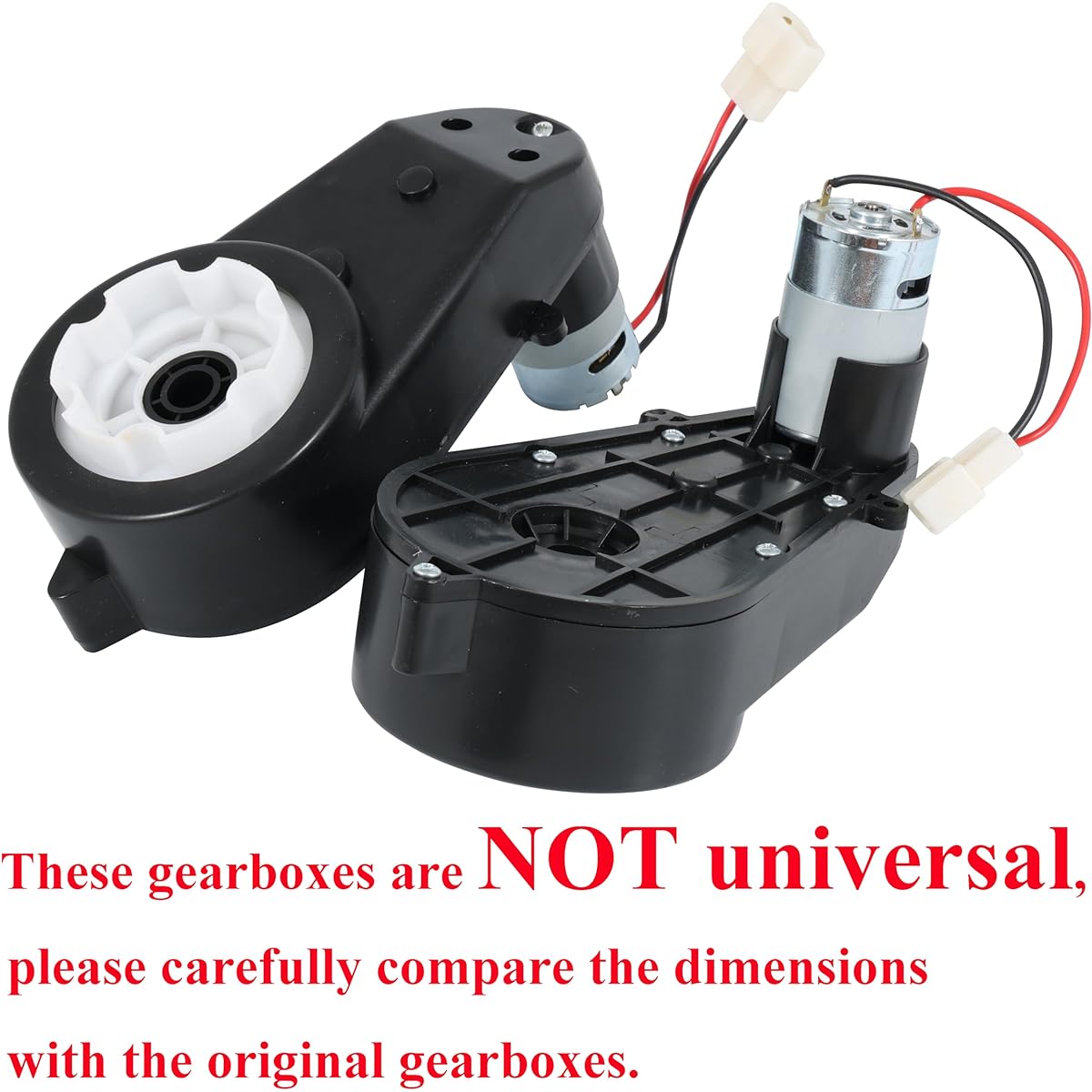 2pcs Kids Ride-On Car Gearbox 550 12V Motor 12000RPM Electric Motor Gearbox Motorcycle High Speed RS550 Drive Engine Match Kids Vehicle Toy