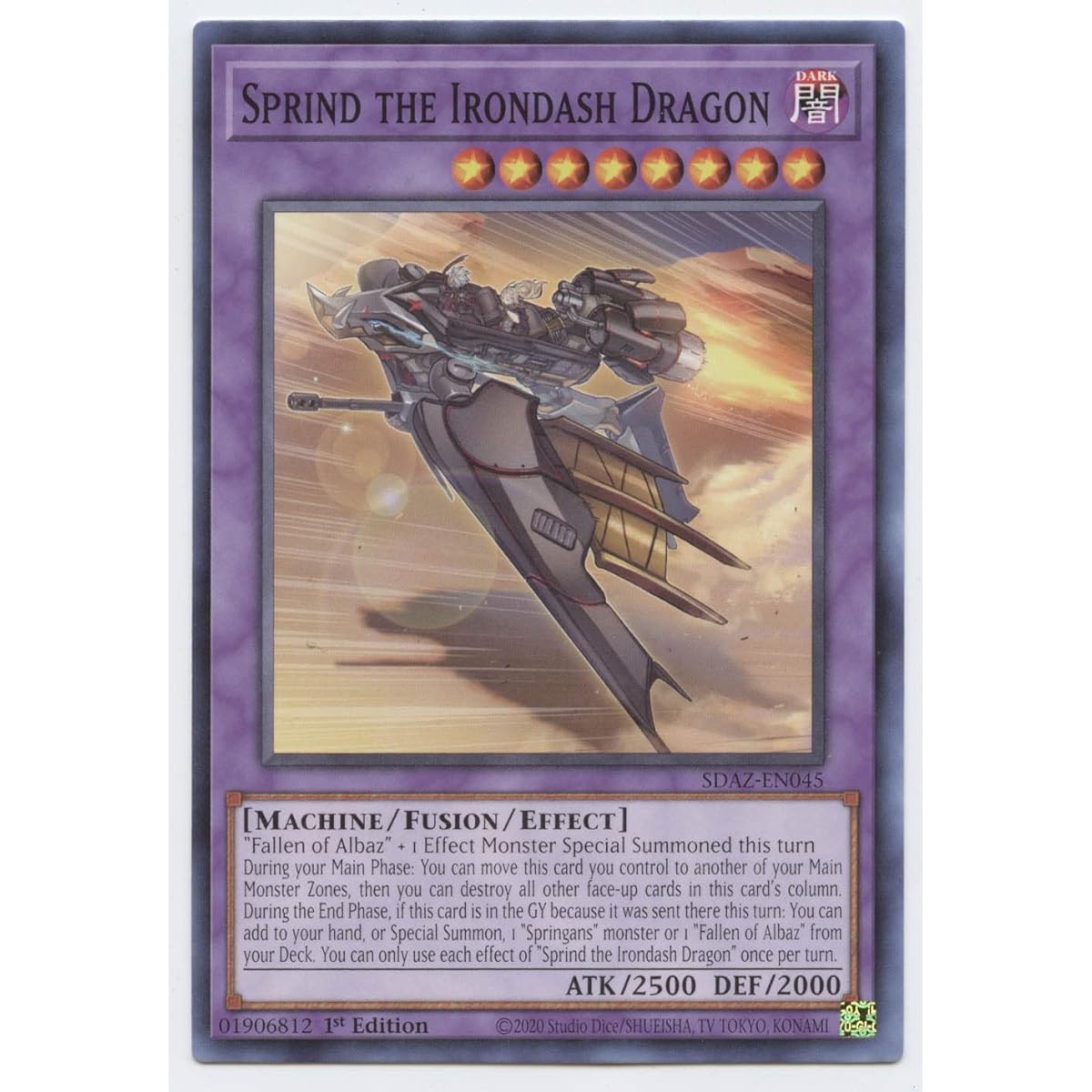 Sprint the Irondash Dragon - SDAZ-EN045 - Common - 1st Edition