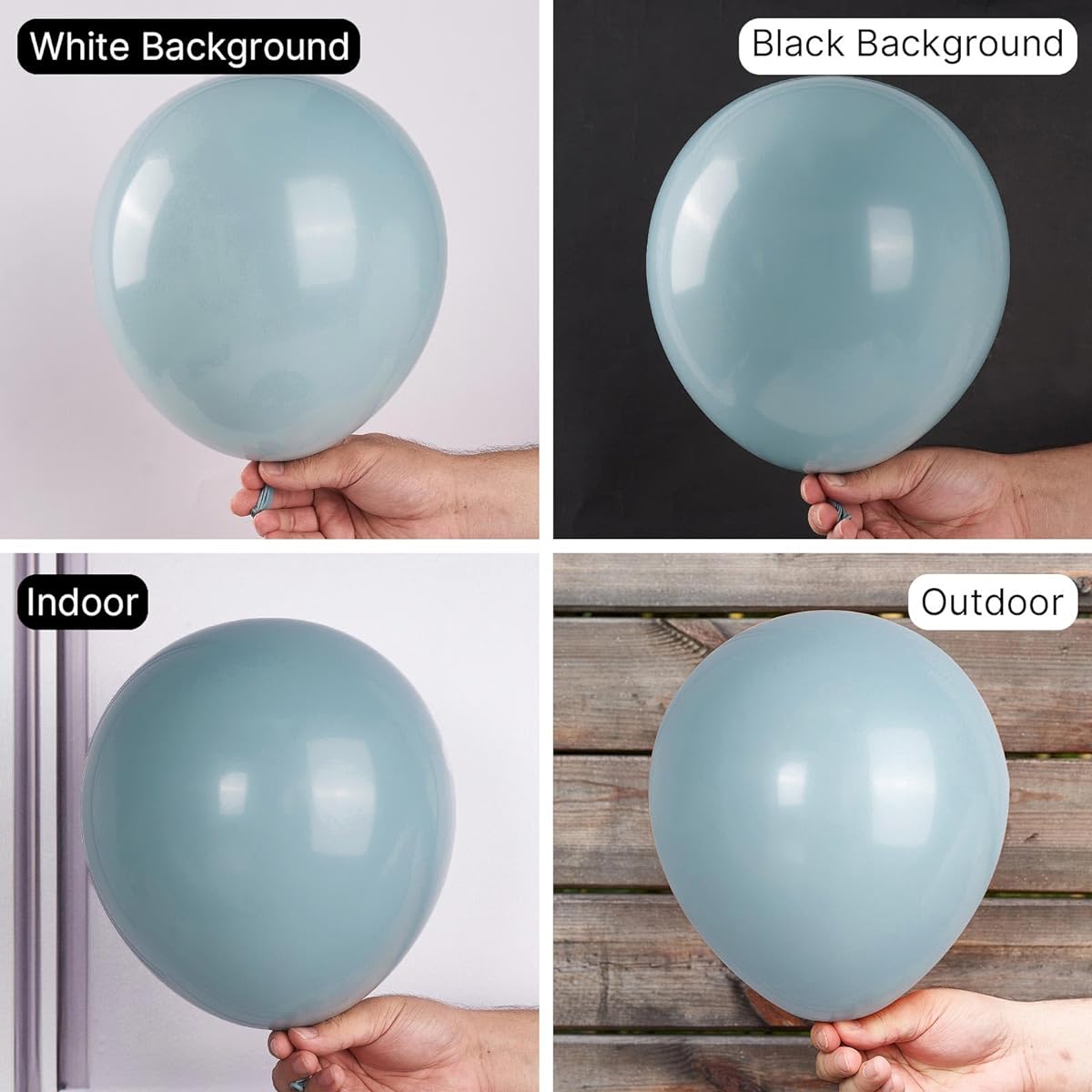 PartyWoo Retro Aqua Balloons 100 Pieces 12 Inch Pale Aqua Balloons Latex Balloons Balloon Garland for Arch Party Decorations Birthday Decorations Wedding Decorations Baby Shower Decorations