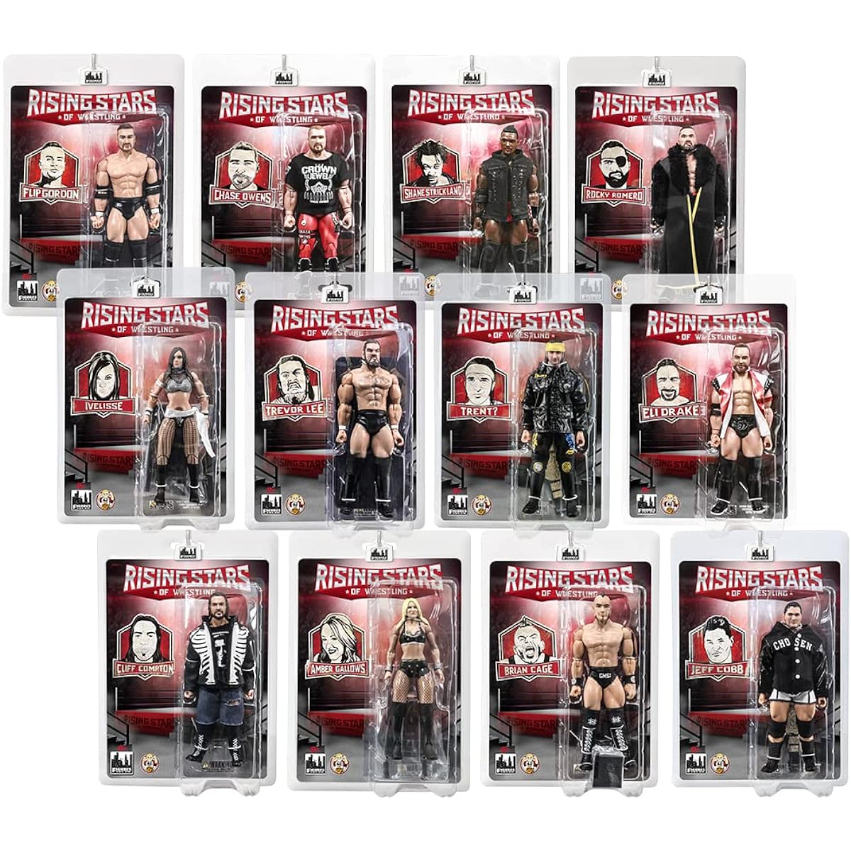 Rising Stars of Wrestling Action Figure Series 12 Figure Set