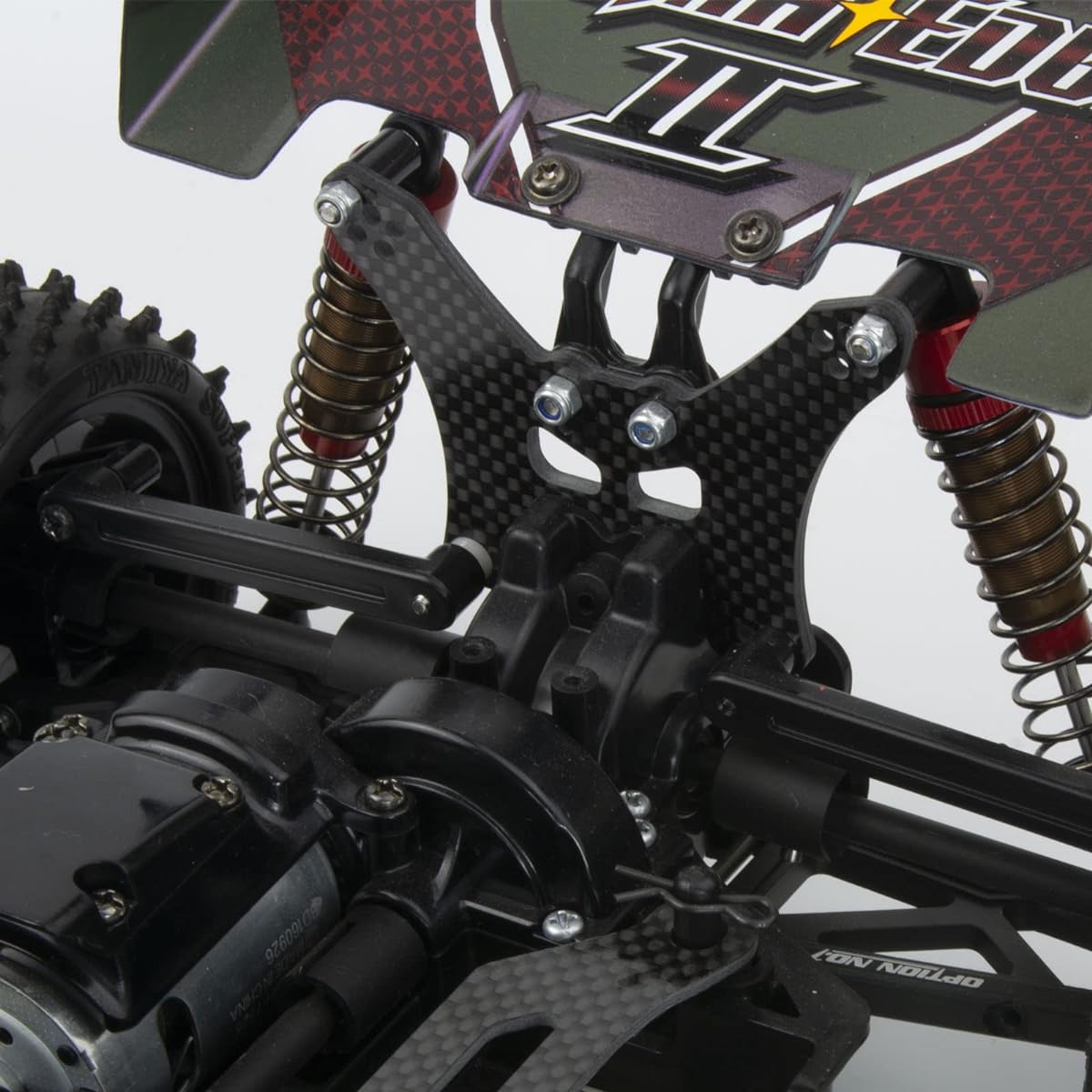 HOBOHY TT02B Carbon Rear Damper Stay Replacement Parts for Tamiya RC Buggy Car TT-02B Chassis Upgrade