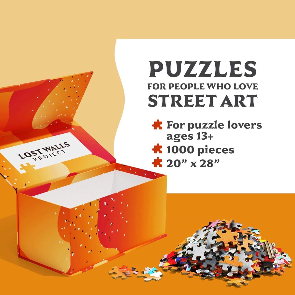 Lost Walls - Jigsaw Puzzles for People who Love Street Art - Thirsty by Zabou - London Street Art - 1000 Piece