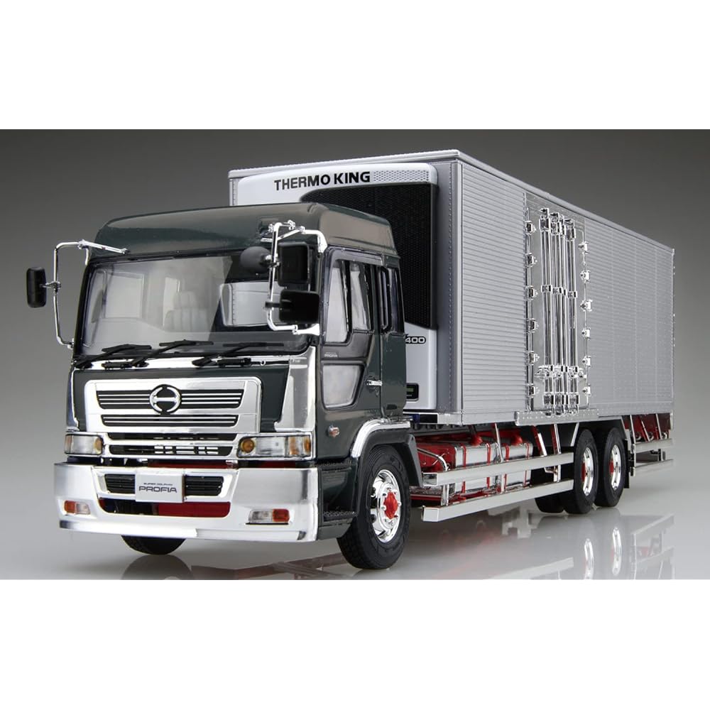 Aoshima Bunka Kyozaisha 1/32 Heavy Freight Series No.2 Hino Profia Teravi FR Hyster Short Refrigerated Van & Thermo King Plastic Model