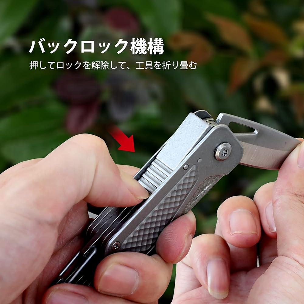 SWISS+TECH Multifunctional Knife Outdoor Multi Tool 13-IN-1 Multi Knife with Lock Function Foldable DIY Camping Outdoor Fishing Mountain Climbing Disaster Prevention Army Knife
