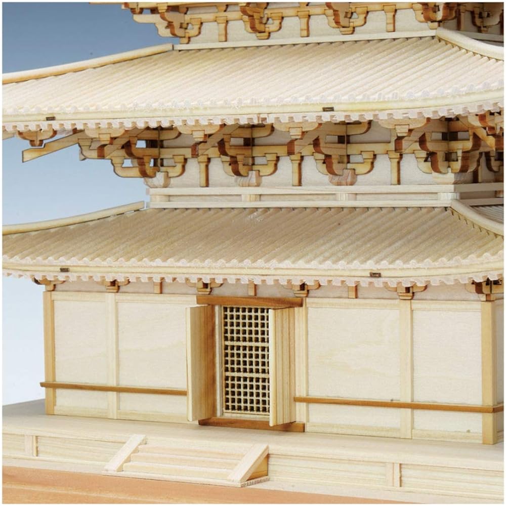 Woody Joe 1/75 Yakushiji East Tower Wooden Model Assembly Kit