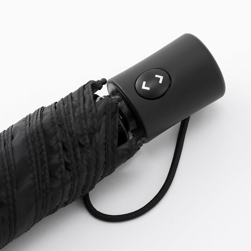 Amvel Folding Umbrella Automatic Open/Close Umbrella Durable Folding Umbrella Windproof Umbrella One Touch Lightweight Windproof Strong Water Repellent VERYKAL Black 164g