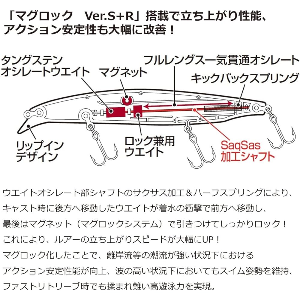 DAIWA Seabass Lure FJ Vertis R125S