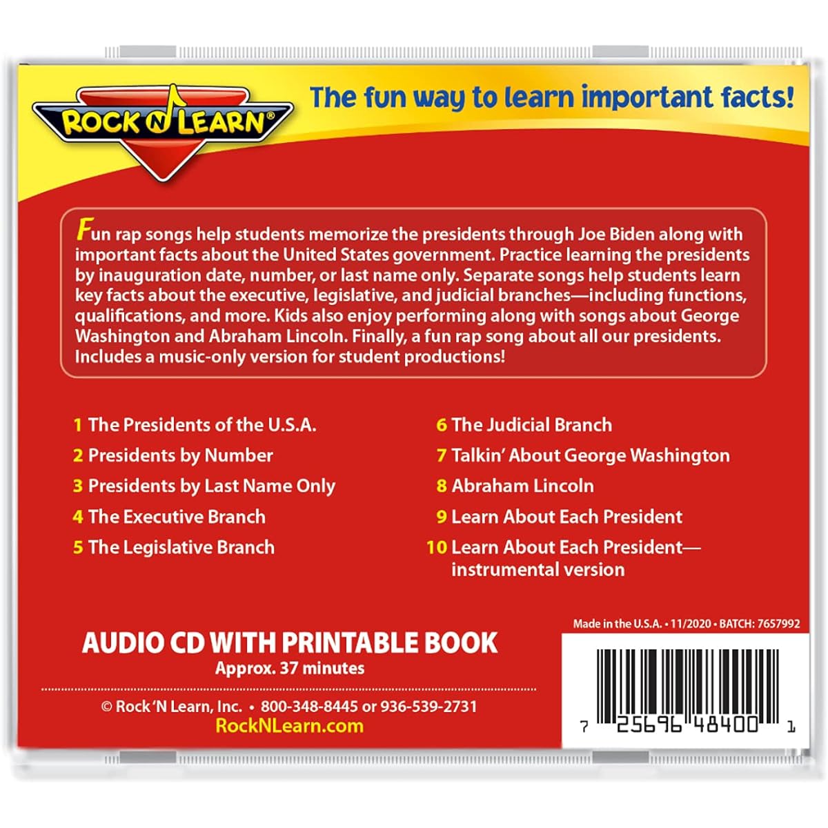 ROCK N LEARN Social Studies & Science Audio 3CD Set