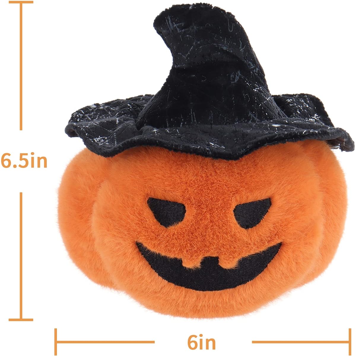 Apricot Ram Toys Plush Halloween Pumpkin Stuffed Animal Soft Cuddly Great for Kids 6.5 Inch