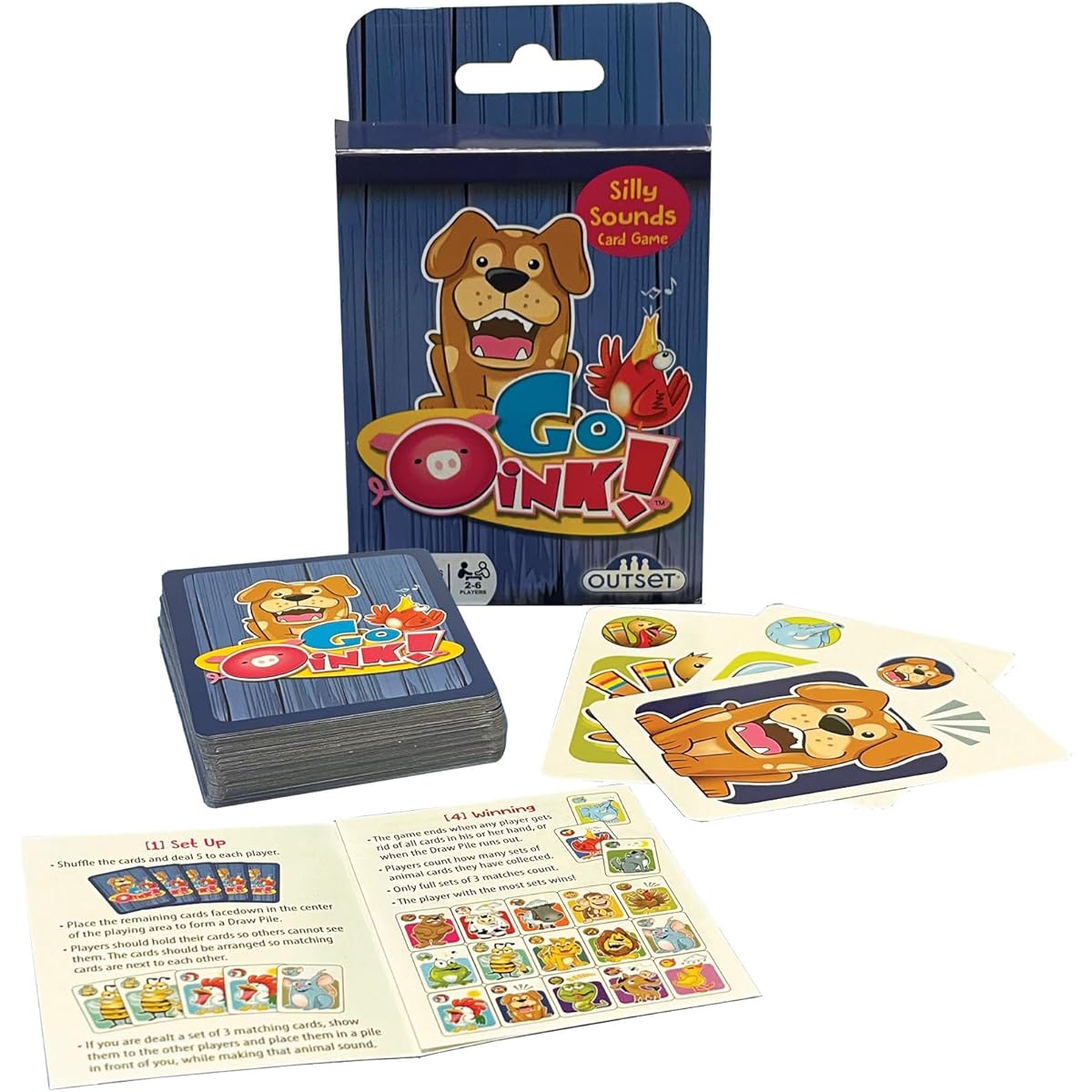 Outset Media Go Oink - The Silly Sounds Card Game Ages 4+