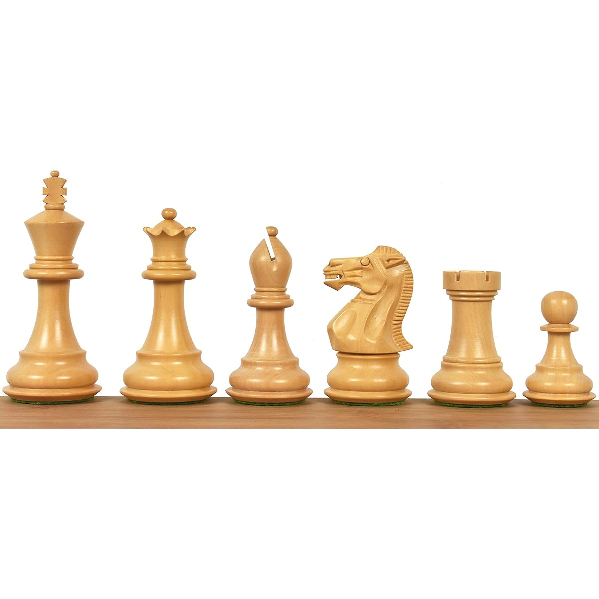 Royal Chess Mall Professional Staunton Chess Pieces Only Chess Set Ebony Boxwood Wood Chess Set King 3.6" Tournament Chess Set Weighted Chess Pieces (2.2 lbs)